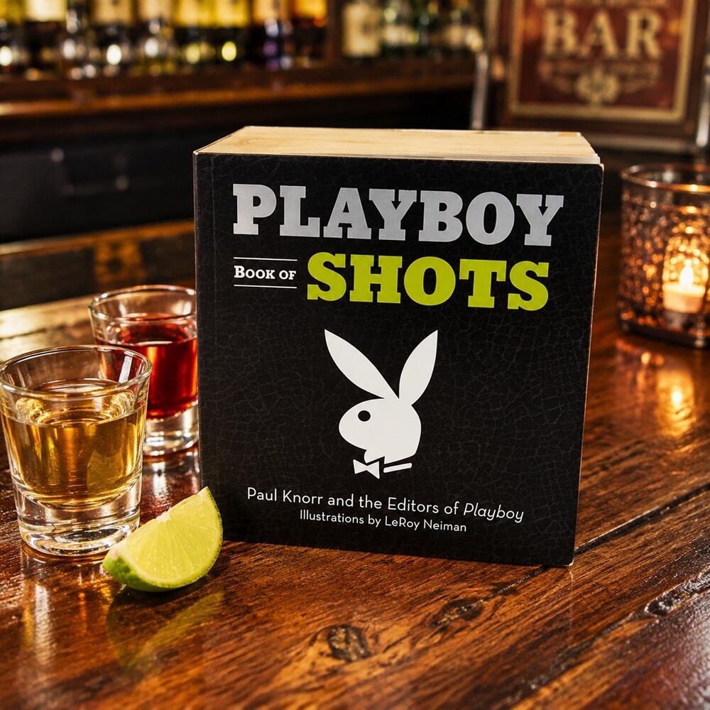 PLAYBOY BOOK OF SHOTS Paul Knorr Cocktail Recipes Drink Guide LeRoy Neiman HC